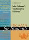 [Drama for Students 01] • A Study Guide for John Osborne's "Inadmissible Evidence"